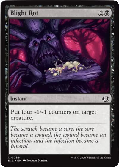 Blight Rot (Lorwyn Eclipsed) Near Mint Foil