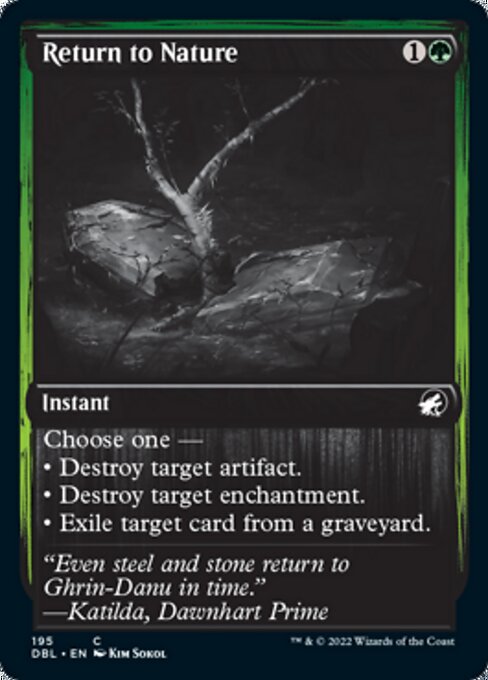 Return to Nature (Innistrad: Double Feature) Light Play