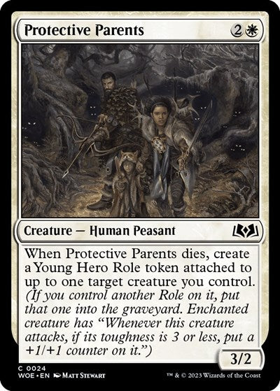 Protective Parents (Wilds of Eldraine) Light Play Foil