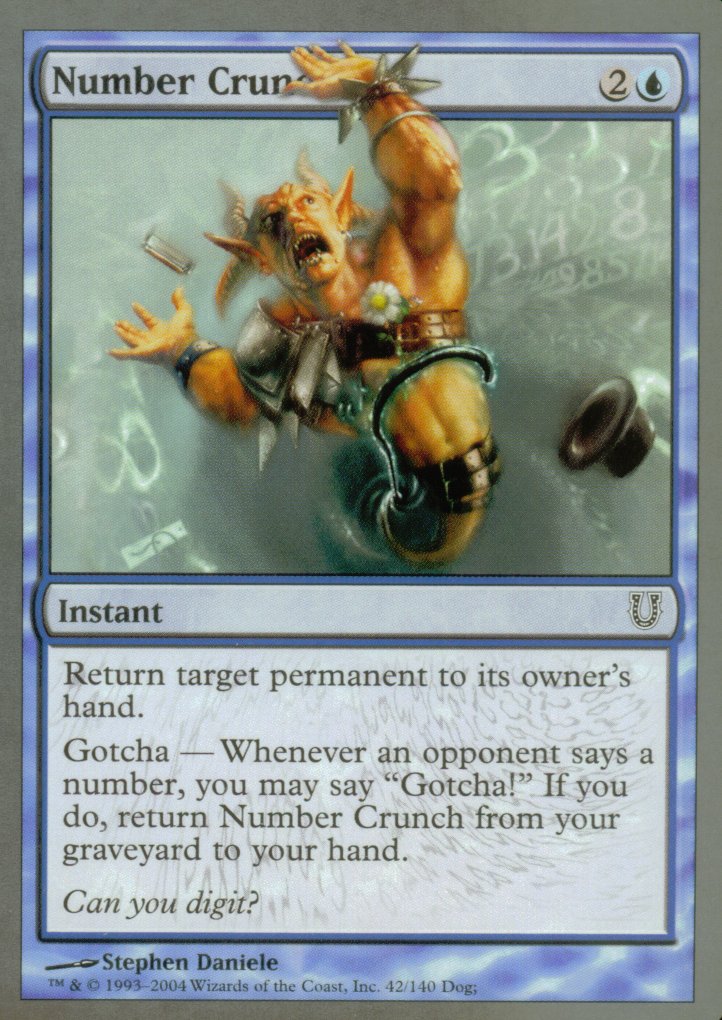 Number Crunch (Unhinged) Light Play