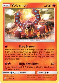 Volcanion - 25 (Deck Exclusives) Near Mint