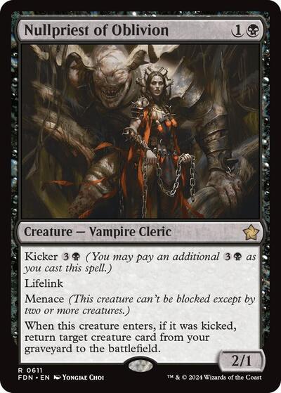 Nullpriest of Oblivion (Foundations) Light Play