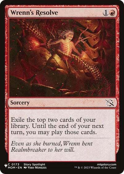 Wrenn's Resolve (The List) Near Mint