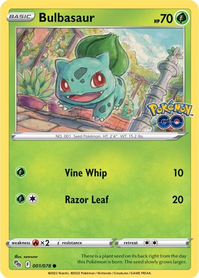 Bulbasaur (Pokemon GO) Near Mint