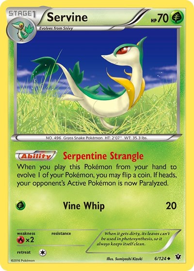 Servine (XY - Fates Collide) Near Mint