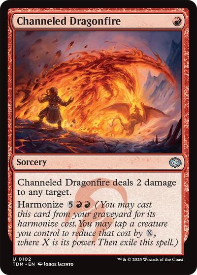 Channeled Dragonfire (Tarkir: Dragonstorm) Near Mint Foil