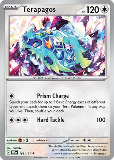Terapagos (SV08: Surging Sparks) Near Mint Reverse Holofoil