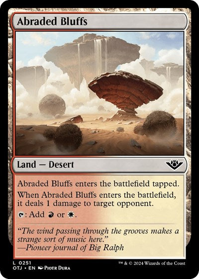 Abraded Bluffs (Outlaws of Thunder Junction) Near Mint