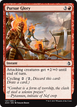 Pursue Glory (Amonkhet) Light Play Foil