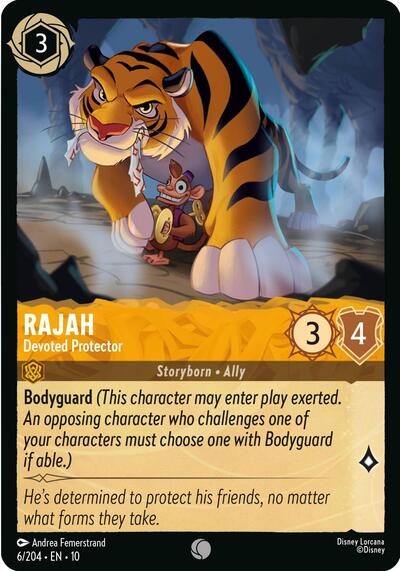 Rajah - Devoted Protector (Whispers in the Well) Near Mint Cold Foil