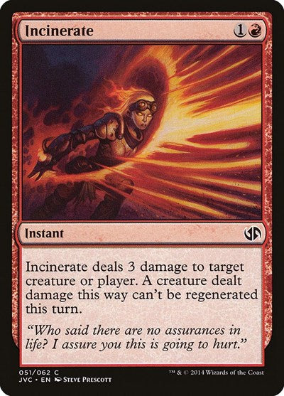 Incinerate (Duel Decks: Anthology) Light Play