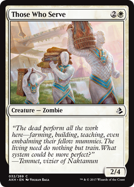 Those Who Serve (Amonkhet) Light Play Foil