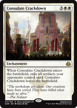 Consulate Crackdown (Aether Revolt) Light Play Foil