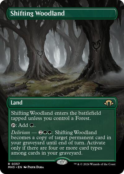 Shifting Woodland (Borderless) (Modern Horizons 3) Light Play