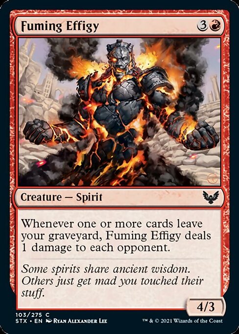 Fuming Effigy (Strixhaven) Near Mint Foil