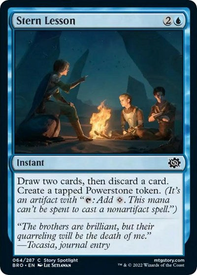 Stern Lesson (The Brothers' War) Near Mint Foil