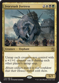 Ivorytusk Fortress (Khans of Tarkir) Light Play Foil