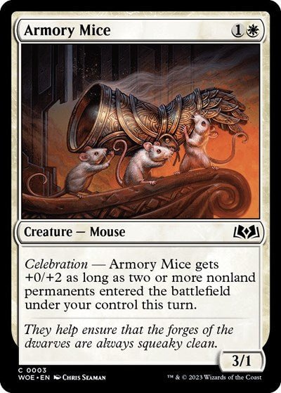 Armory Mice (Wilds of Eldraine) Near Mint Foil