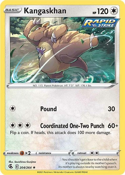 Kangaskhan (SWSH08: Fusion Strike) Near Mint Reverse Holofoil
