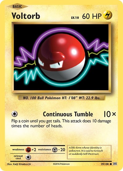 Voltorb (XY - Evolutions) Near Mint Reverse Holofoil