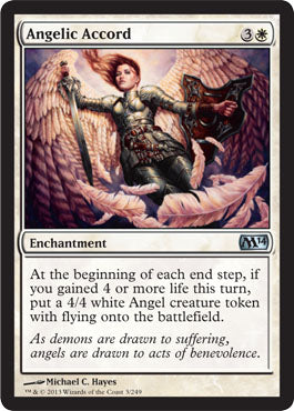 Angelic Accord (Magic 2014 Core Set) Light Play