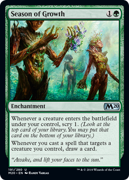 Season of Growth (Magic 2020 Core Set) Light Play
