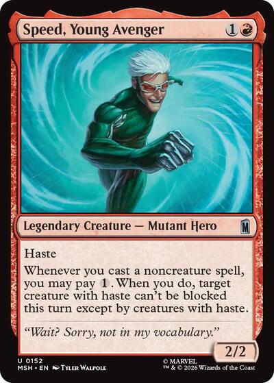 Speed, Young Avenger (Marvel Super Heroes) Near Mint Foil