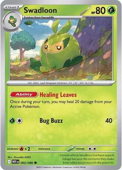 Swadloon (SV: White Flare) Near Mint Reverse Holofoil