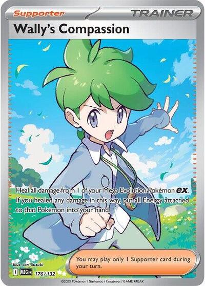 Wally's Compassion - 176 (ME01: Mega Evolution) Near Mint Holofoil