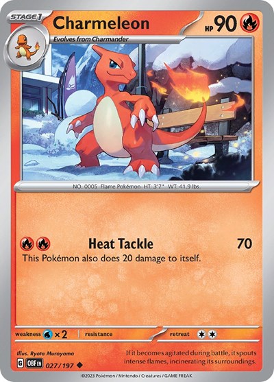 Charmeleon (Scarlet and  Violet: Obsidian Flames) Near Mint