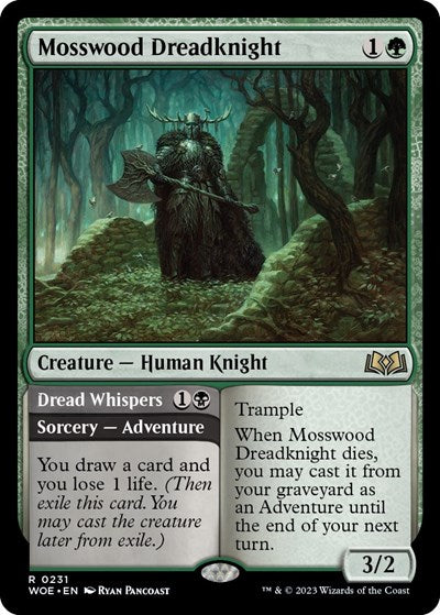 Mosswood Dreadknight (Wilds of Eldraine) Near Mint Foil