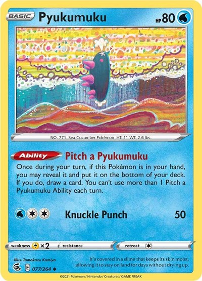 Pyukumuku (SWSH08: Fusion Strike) Near Mint