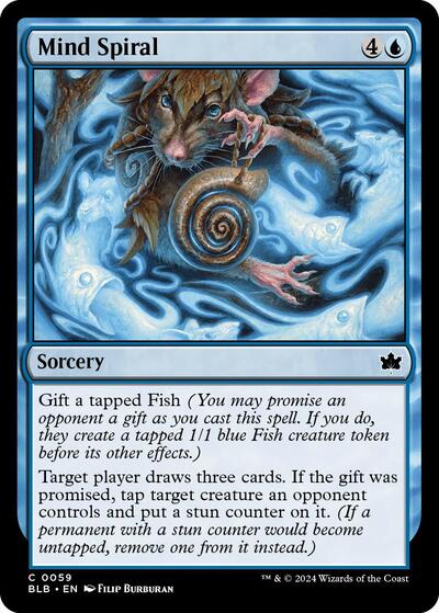 Mind Spiral (Bloomburrow) Near Mint Foil