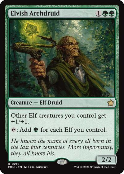 Elvish Archdruid (Foundations) Light Play