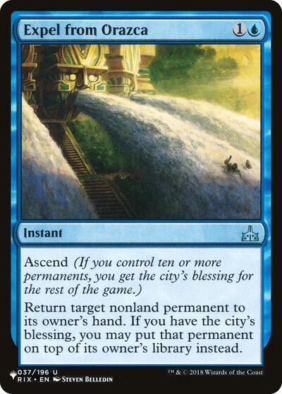 Expel from Orazca (The List) Near Mint