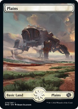Plains (279) - Full Art (The Brothers' War) Light Play Foil