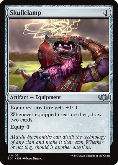 Skullclamp (Commander: Tarkir: Dragonstorm) Near Mint