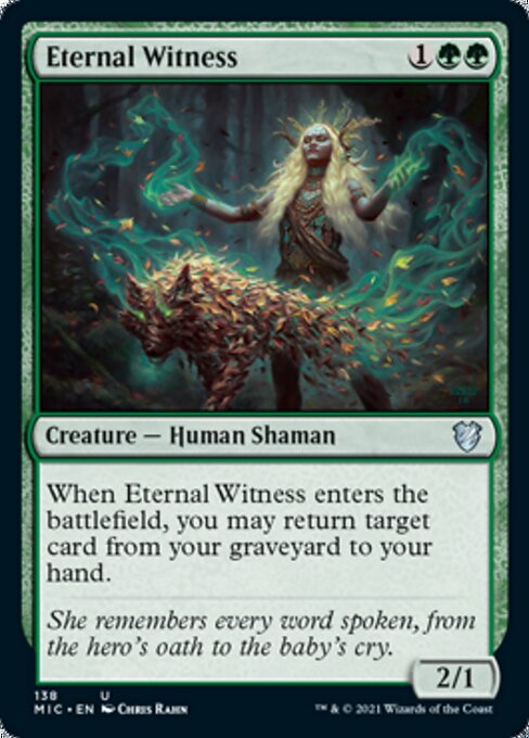 Eternal Witness (Commander 2021 Midnight Hunt) Light Play