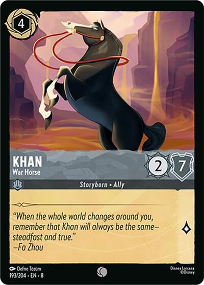 Khan - War Horse (Reign of Jafar) Near Mint Cold Foil