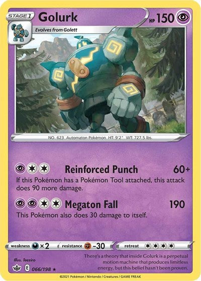 Golurk (SWSH06: Chilling Reign) Near Mint Reverse Holofoil