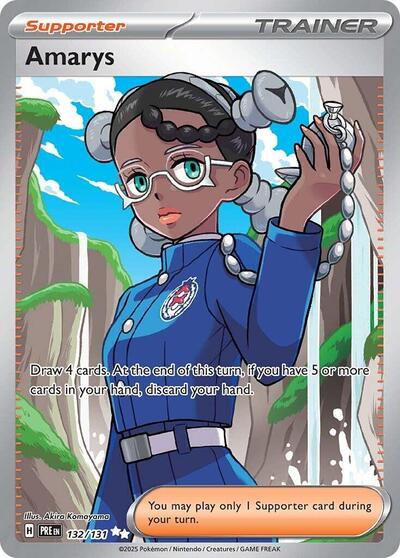 Amarys - 132 (SV: Prismatic Evolutions) Near Mint Holofoil