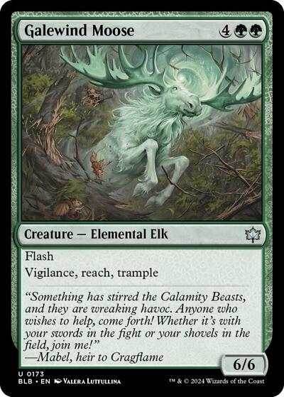Galewind Moose (Bloomburrow) Near Mint Foil