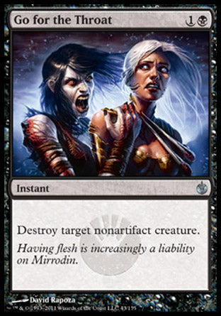 Go for the Throat (Mirrodin Besieged) Light Play