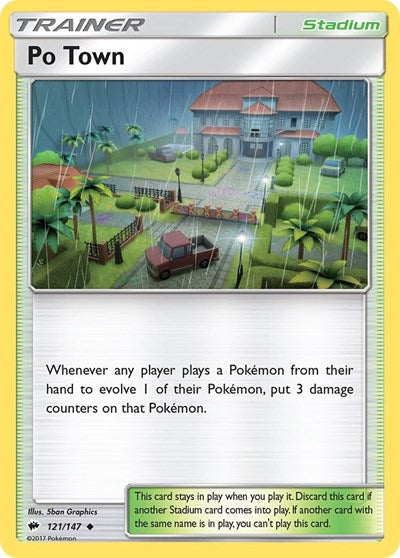 Po Town (SM - Burning Shadows) Near Mint