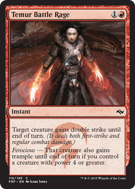 Temur Battle Rage (Fate Reforged) Light Play