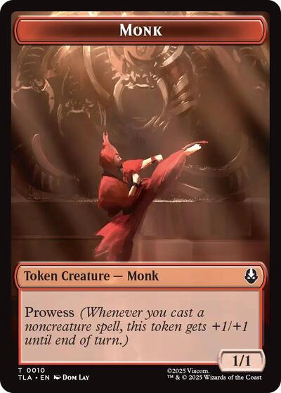 Monk / Food (0021) Double-Sided Token (Avatar: The Last Airbender) Near Mint