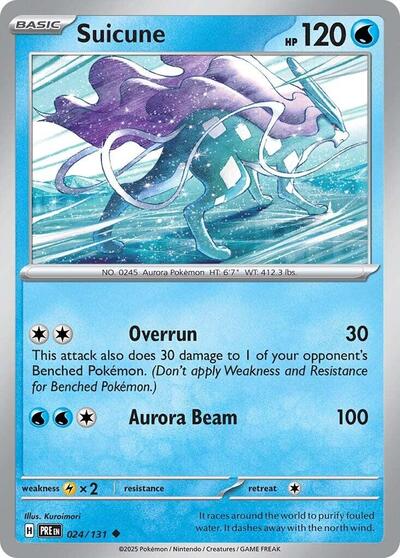 Suicune (SV: Prismatic Evolutions) Near Mint Reverse Holofoil