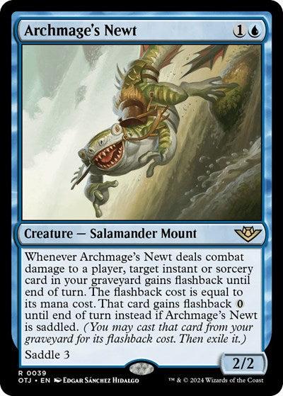 Archmage's Newt (Outlaws of Thunder Junction) Near Mint Foil