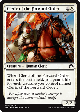 Cleric of the Forward Order (Magic Origins) Light Play Foil
