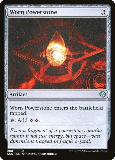 Worn Powerstone (Commander 2022 Starter Decks) Light Play